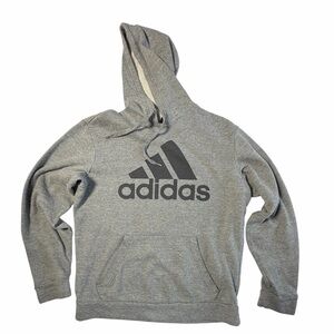 Adidas Golf Men's Hooded Sweatshirt Pullover Size M Grey Fleece Hoodie
